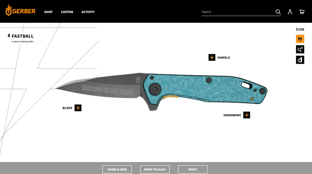 Gerber knife customizer